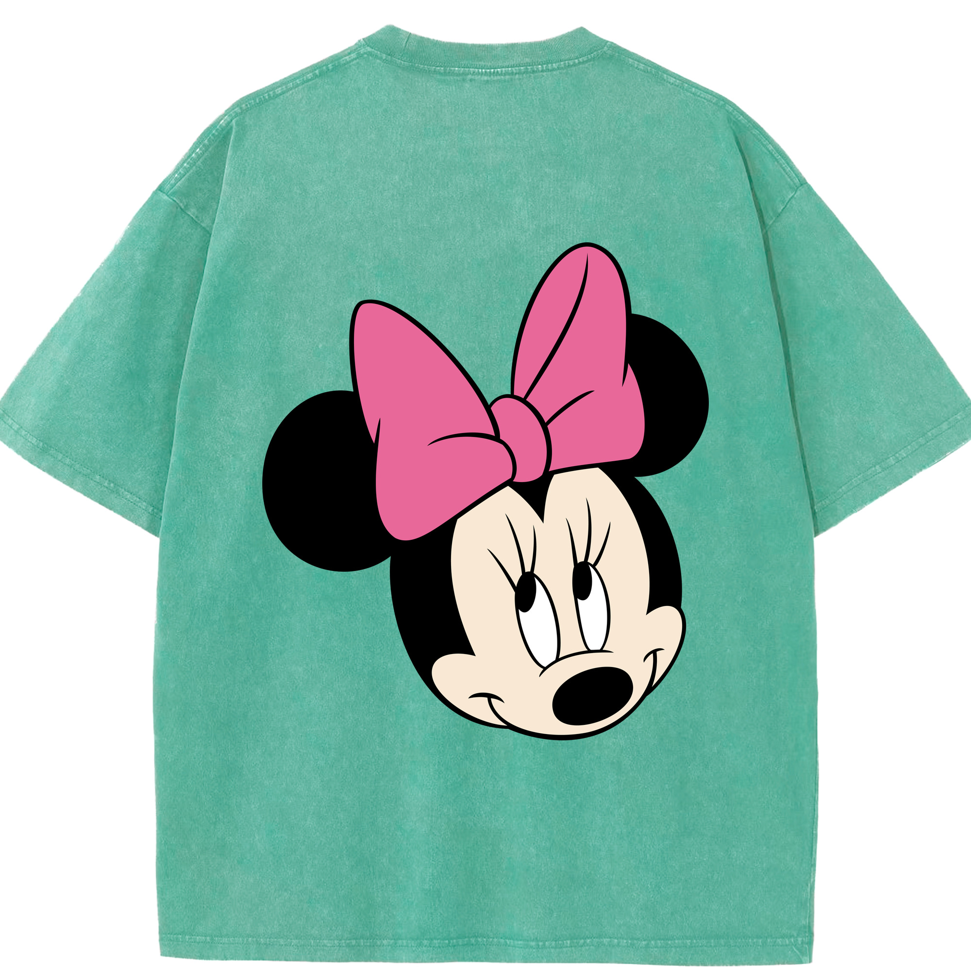 （画像用） ミッキーマウス Mickey Mouse 綿100% ヴィンテージ風 半袖Tシャツ（背面プリント）